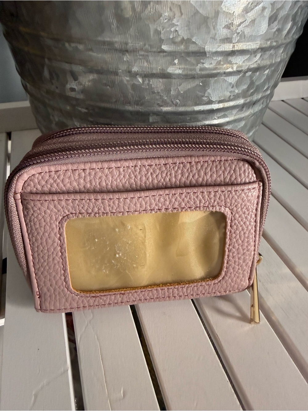 Organizzi RFID-BlockingAccordion Wallet. Dusty Mauve EUC - Picture 3 of 6